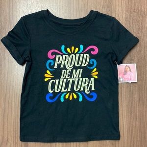 .NWT. Latino Heritage Month  “Proud De Mi Cultura” Kids T-shirt - 4T